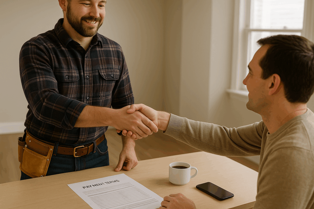 Why Tradespeople Ask for a Payment Up front in the USA: A Detailed Perspective