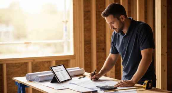 Contstruction estimating by a US trademan